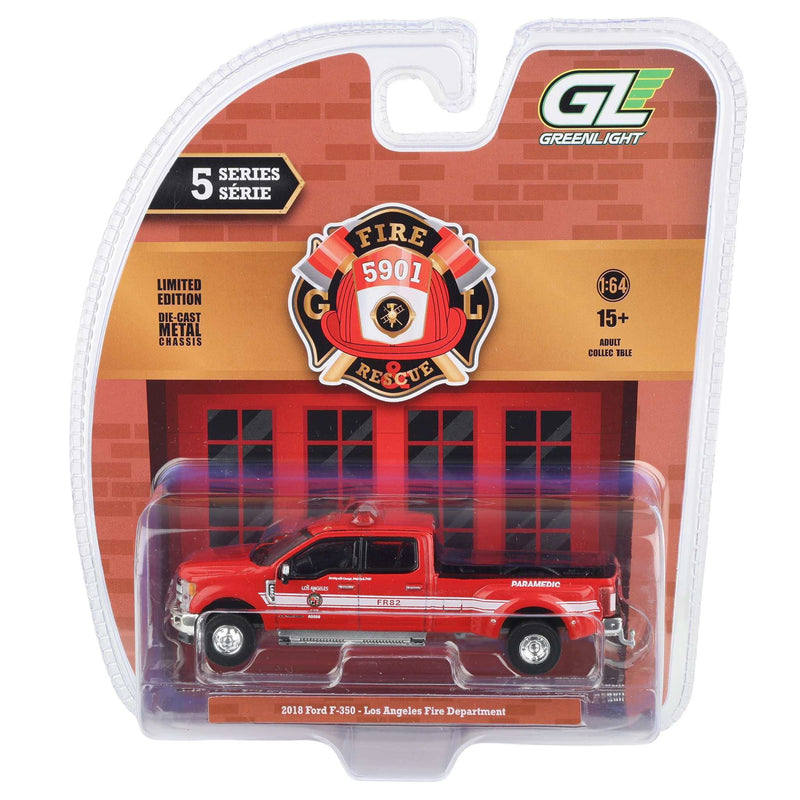 1/64 2018 Ford F-350, Los Angeles Fire Department, Fire & Rescue Series 5