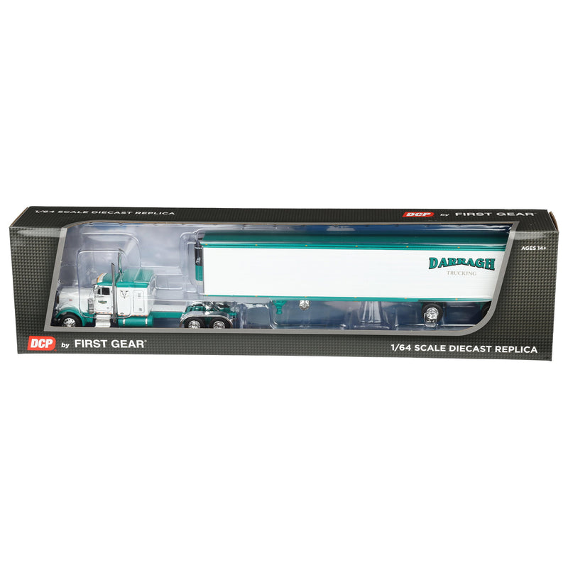 1/64 Peterbilt 379 Semi Truck with Spread Axle Reefer Trailer, John Darragh Trucking, DCP by First Gear