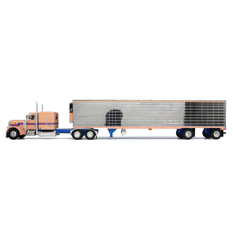 1/64 Peterbilt 379 Semi Truck with Spread Axle Reefer Trailer, Daley Enterprises "Bad Intentions," DCP by First Gear