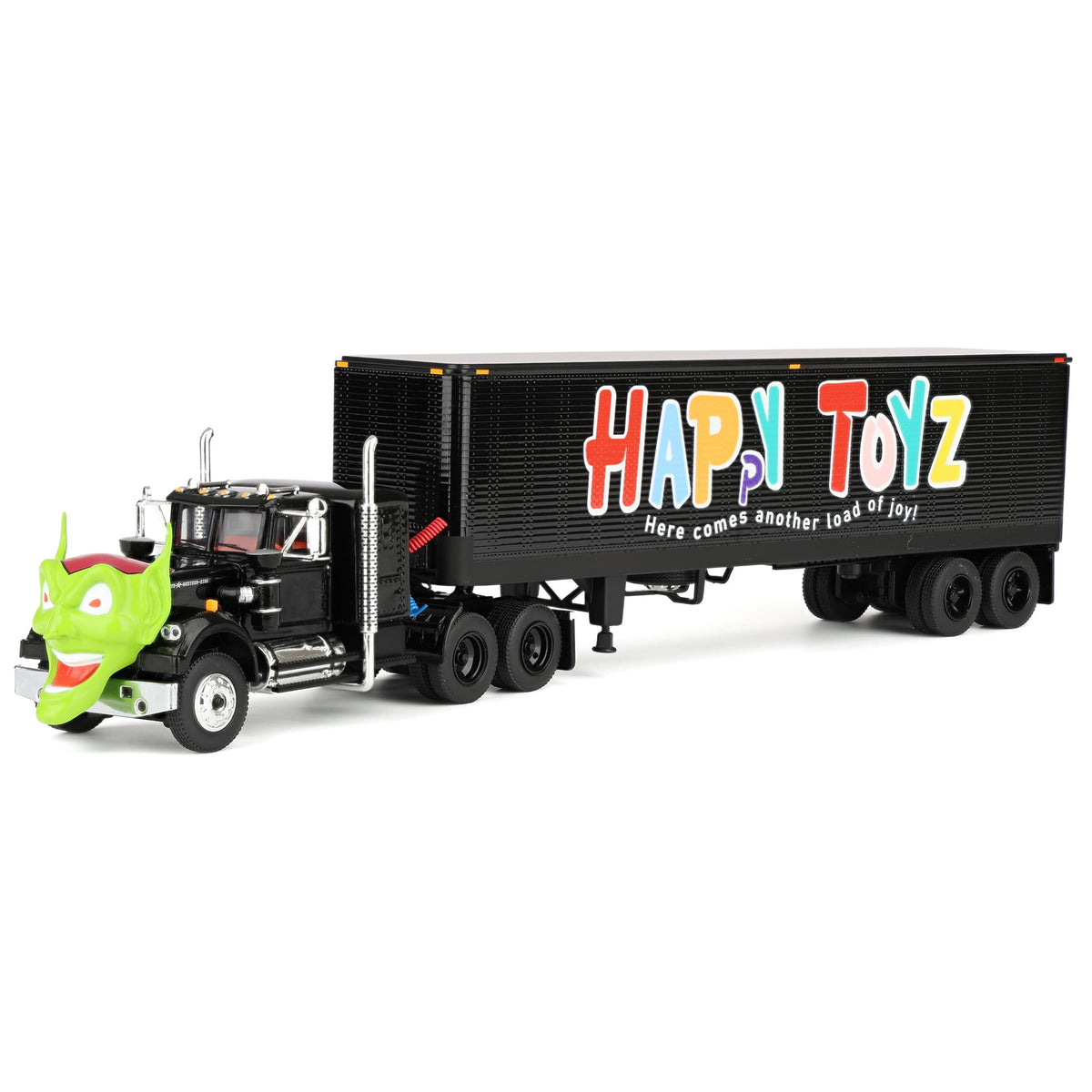 1/64 White Western Star Semi Truck with Green Goblin Head & 40ft