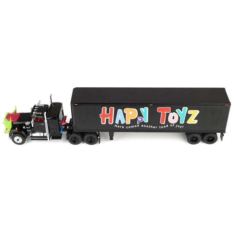 1/64 White Western Star Semi Truck with Green Goblin Head & 40ft Trailer, Maximum Overdrive 40th Anniversary, DCP by First Gear