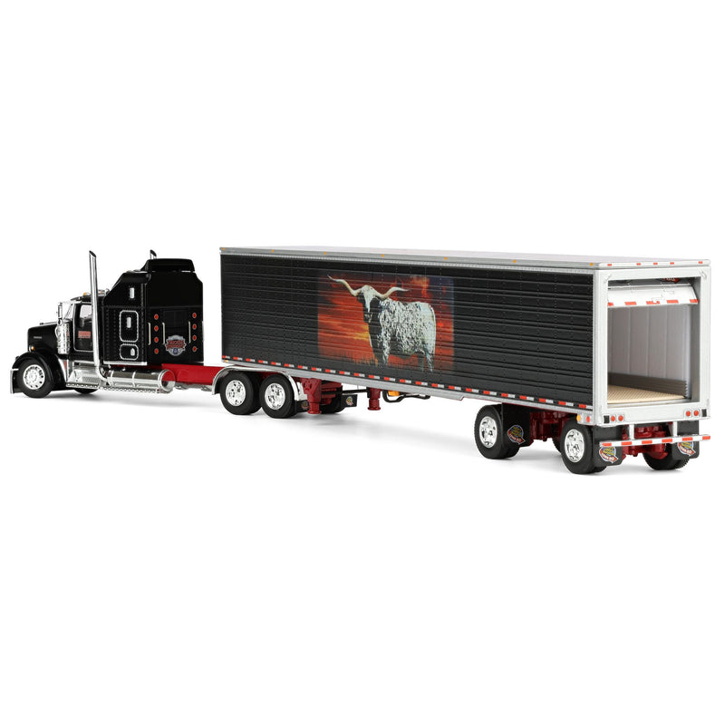 1/64 Kenworth W900L, Jerry Linander "No Fences" Van Trailer, 2025 Walcott Trucker Jamboree, DCP by First Gear
