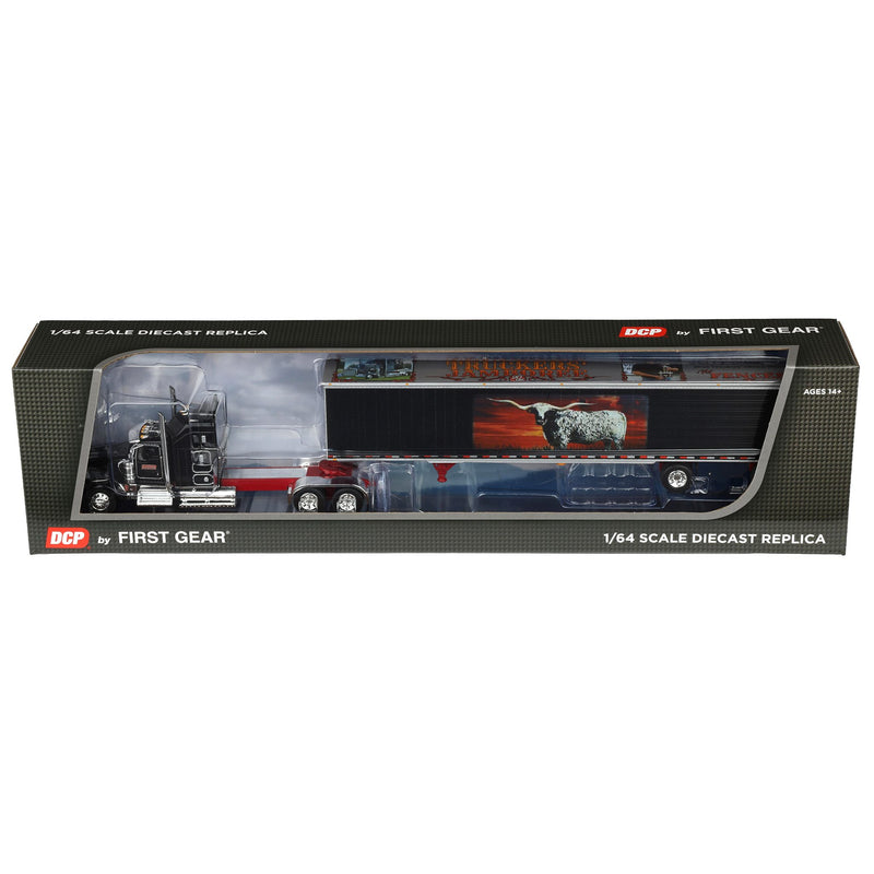 1/64 Kenworth W900L, Jerry Linander "No Fences" Van Trailer, 2025 Walcott Trucker Jamboree, DCP by First Gear