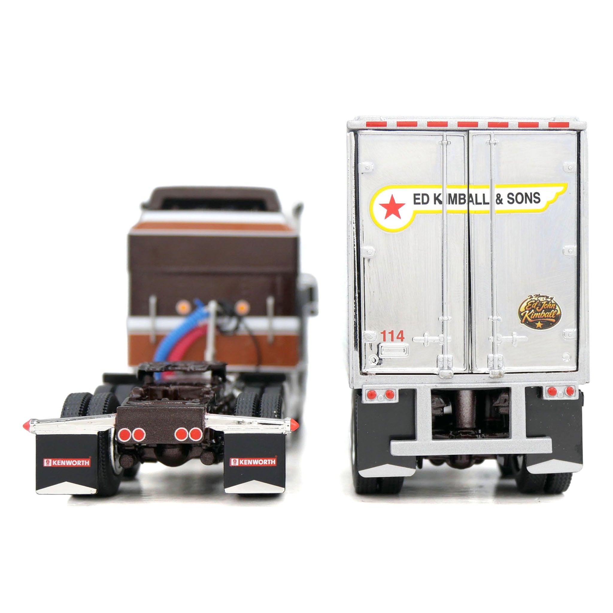 1/64 Kenworth W900A Aerodyne Sleeper Semi Truck with Tandem Axle