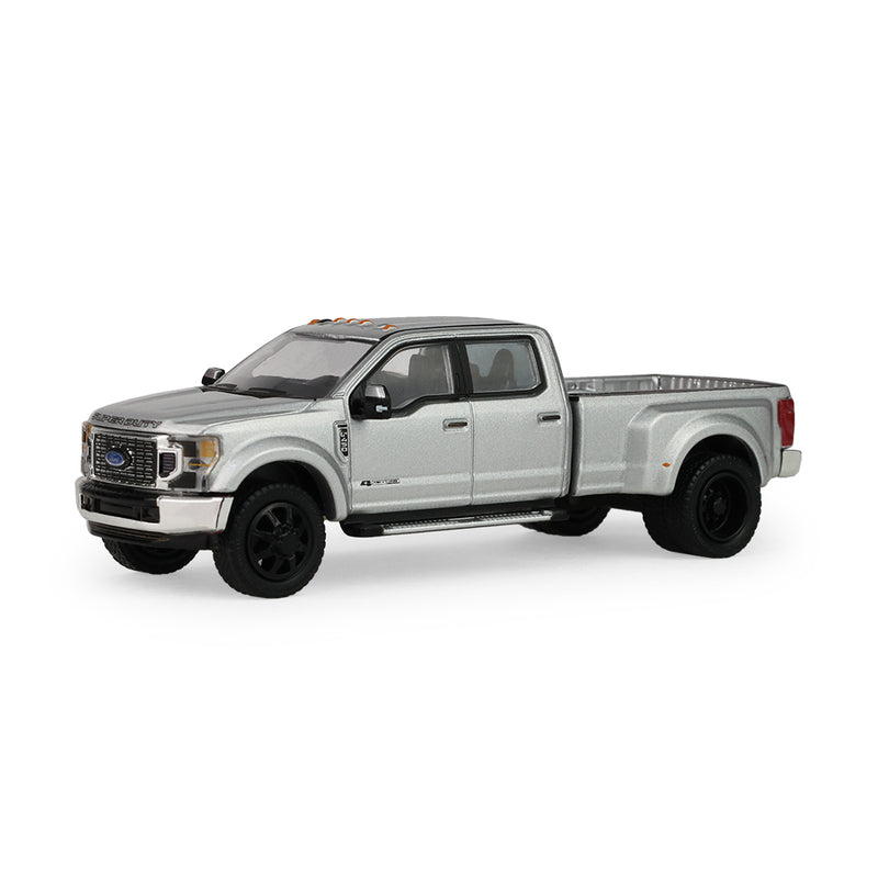1/64 2022 Ford F-450 Super Duty Iconic Silver with New Tooling, The Auto Mall Series 8 by GreenLight Collectibles