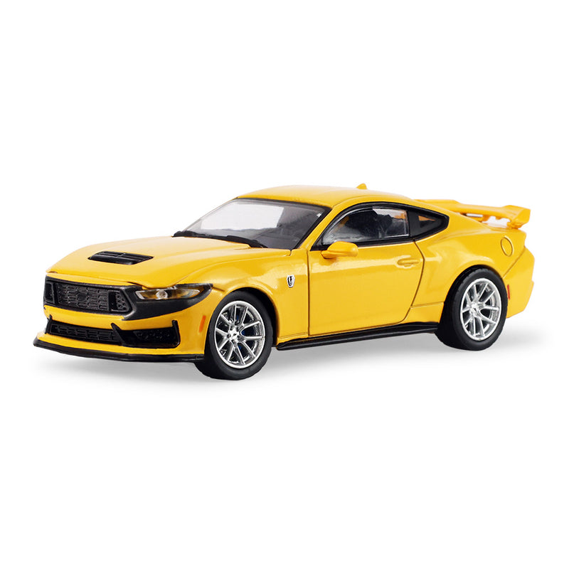 1/64 2024 Ford Mustang Dark Horse Yellow Splash Metallic with New Tooling, The Auto Mall Series 8 by GreenLight Collectibles
