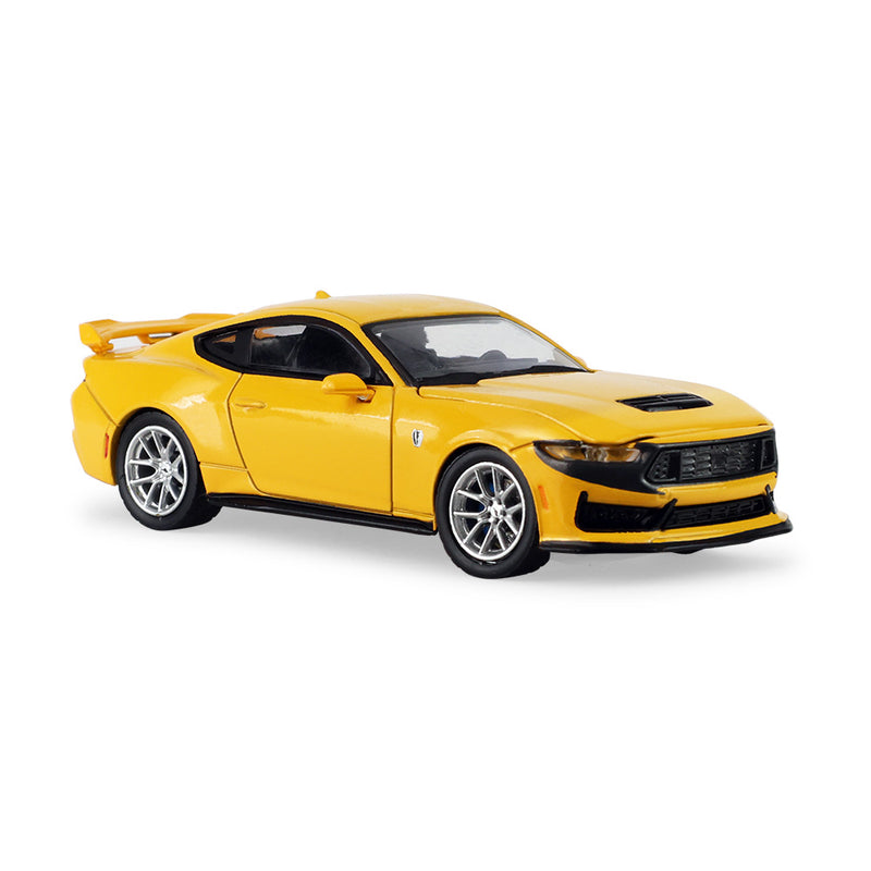 1/64 2024 Ford Mustang Dark Horse Yellow Splash Metallic with New Tooling, The Auto Mall Series 8 by GreenLight Collectibles