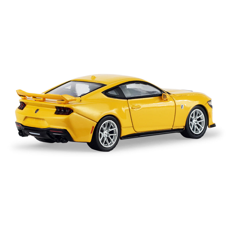 1/64 2024 Ford Mustang Dark Horse Yellow Splash Metallic with New Tooling, The Auto Mall Series 8 by GreenLight Collectibles