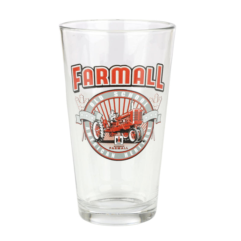 IH Farmall "Old School American Heritage" Glass Drinkware Tumbler