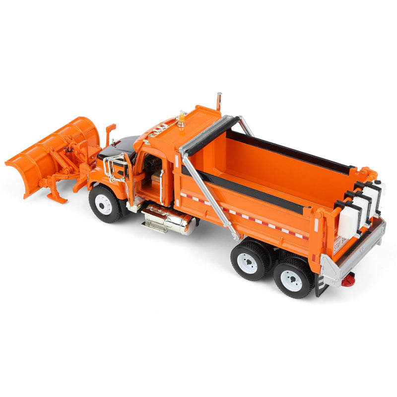 1/64 Orange & Black Mack Granite Minnesota DOT Truck with Plow by First Gear