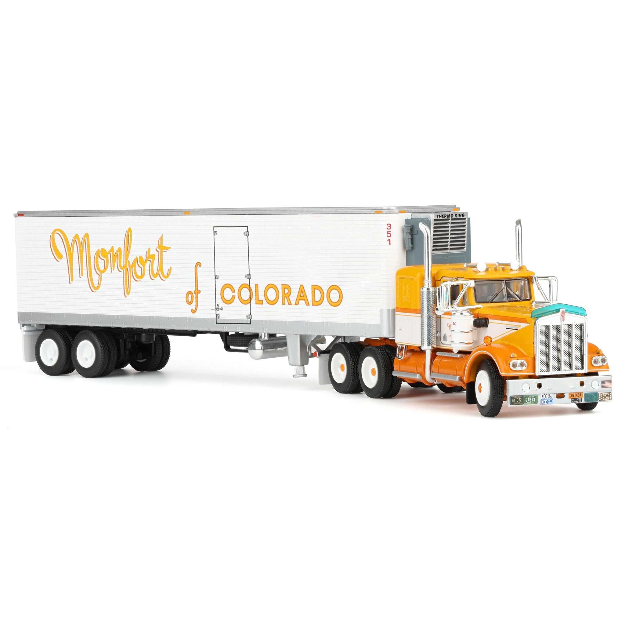 1/64 Kenworth W900A with Vintage Reefer Trailer, Fallen Flag #50