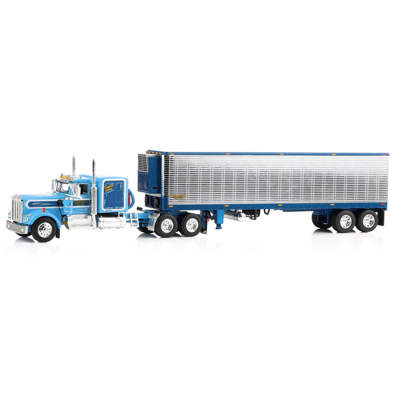 1/64 Kenworth W900A with Vintage Reefer Trailer, DCP by First Gear Legacy Series #2: Western Distributing "Crippled Cowboy"