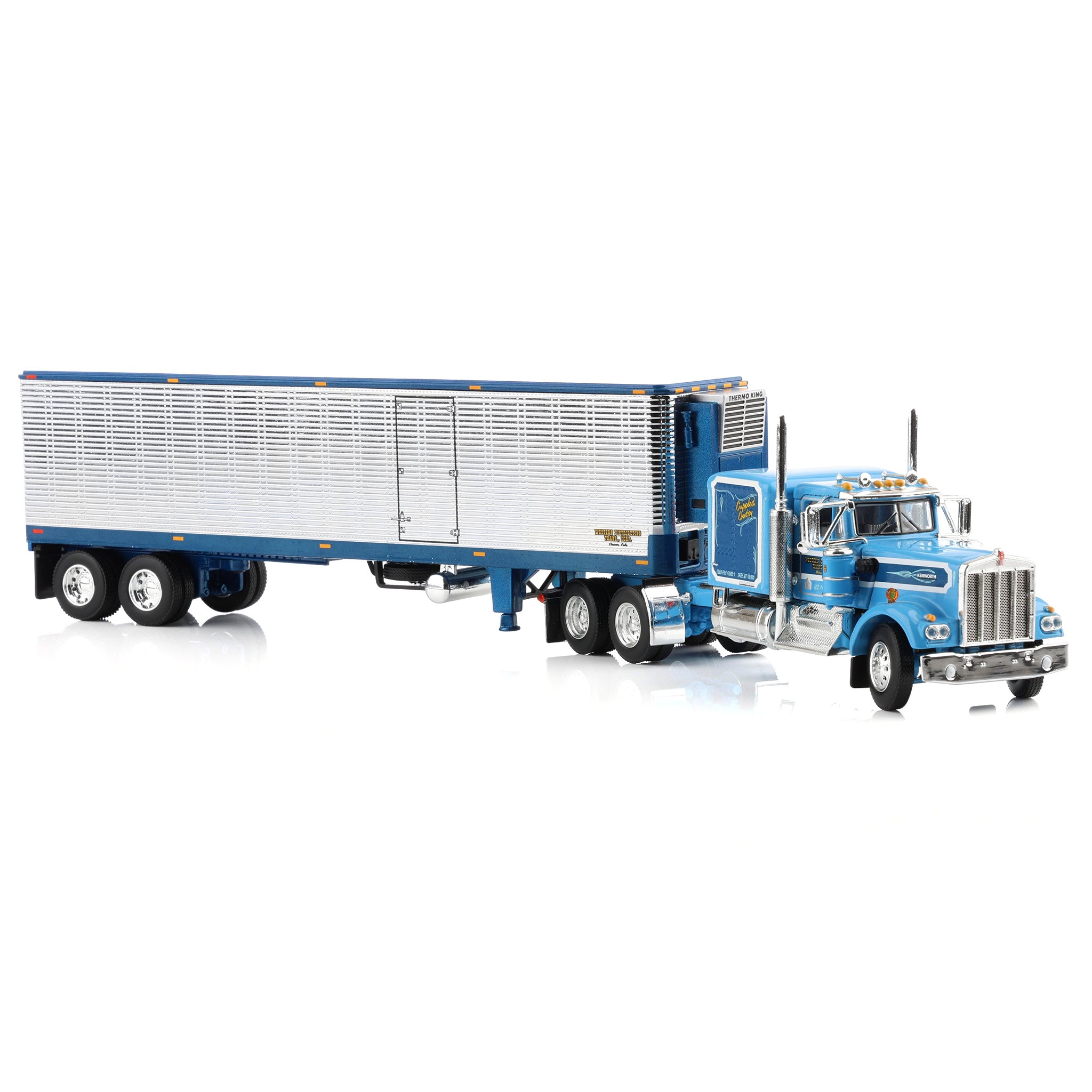 1/64 Kenworth W900A with Vintage Reefer Trailer, DCP by First Gear