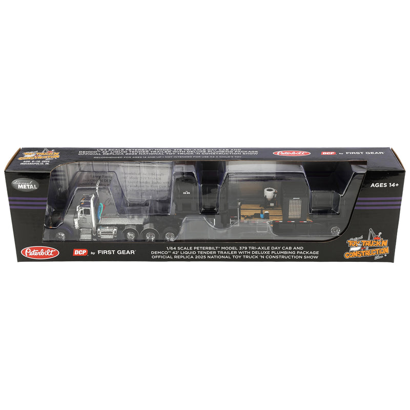 1/64 "Purple Pete" Peterbilt 379 with DEMCO 42ft Liquid Fertilizer Tender Trailer, 2025 NTT'NC Show, DCP by First Gear