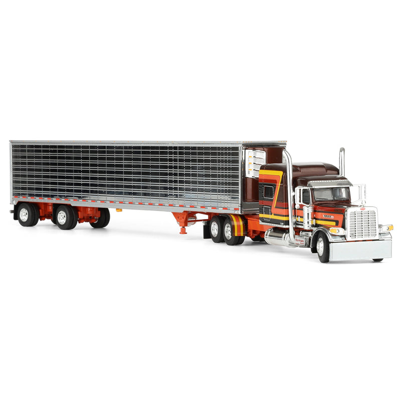 1/64 Peterbilt 389 Pride-N-Class Semi with 53ft Chrome Utility Reefer Trailer, Big Rigs II #4: Hurricane Express, DCP by First Gear
