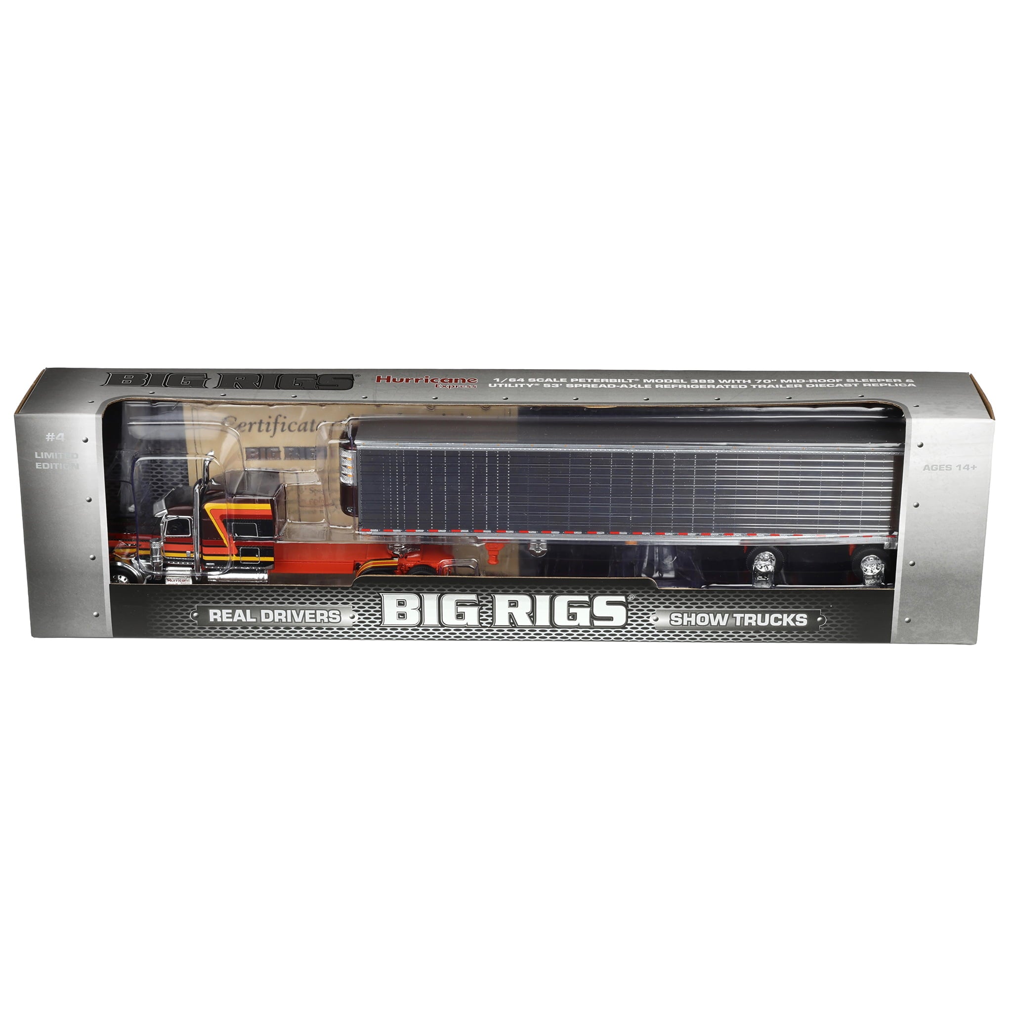 69-2073 DCP 1/64 Peterbilt 389 Pride-N-Class Semi with 53ft Chrome