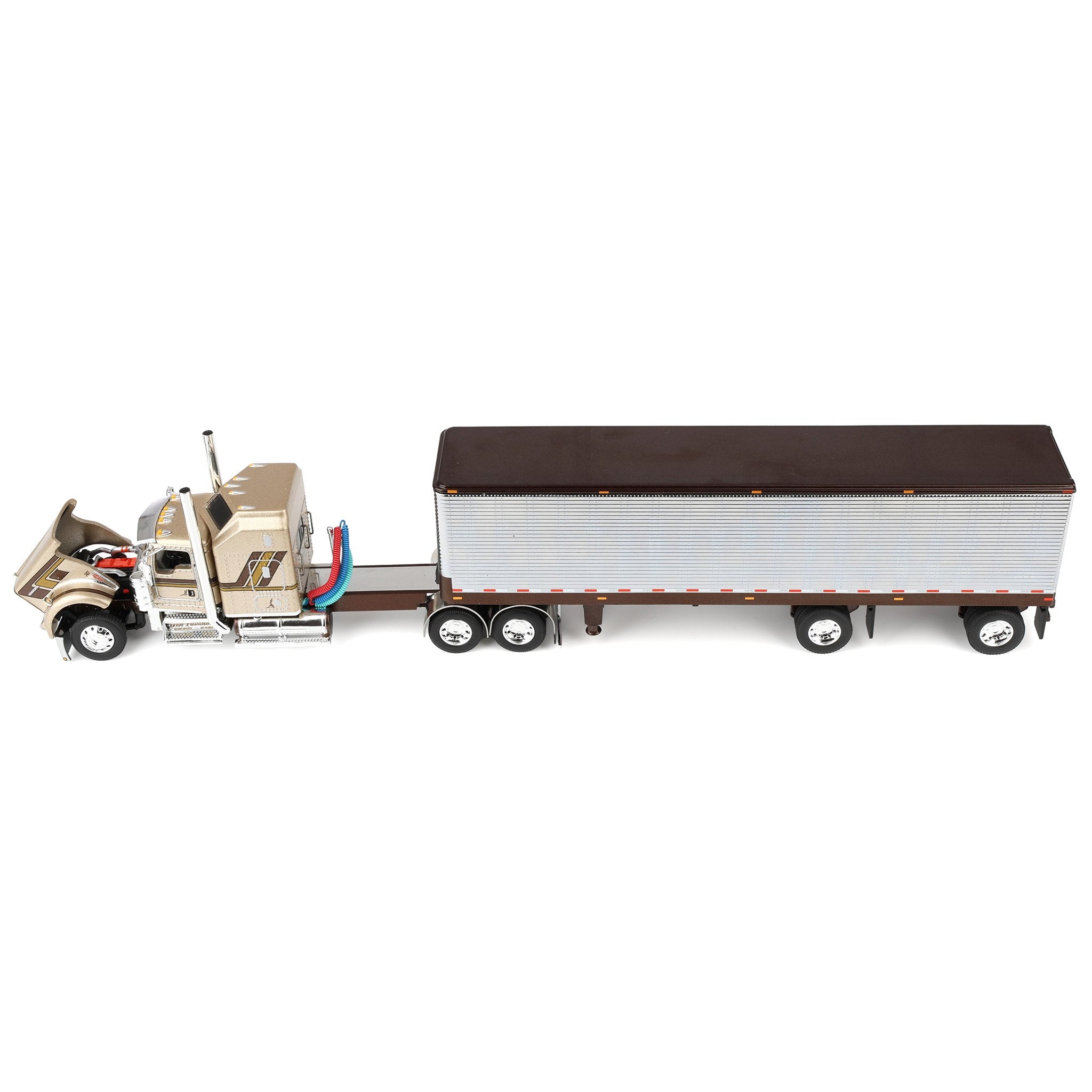 69-2091 DCP 1/64 Kenworth W900L with 40ft Vintage Trailer, Red's