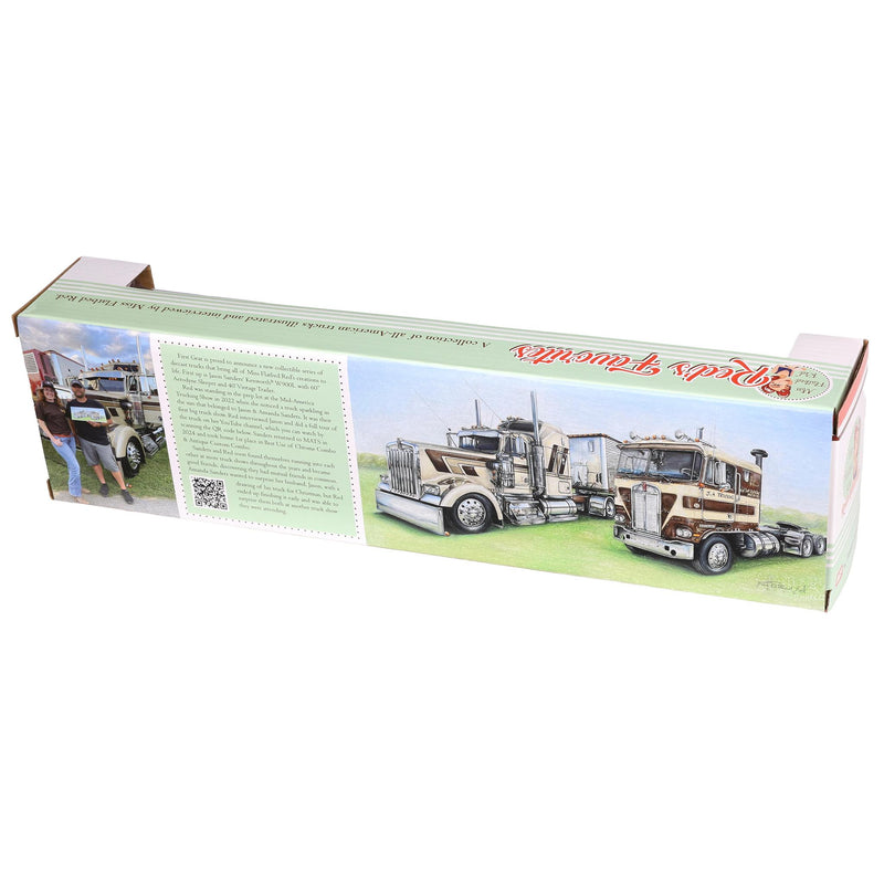 1/64 Kenworth W900L with 40ft Vintage Trailer, Red's Favorites #1: Jason Sanders, DCP by First Gear
