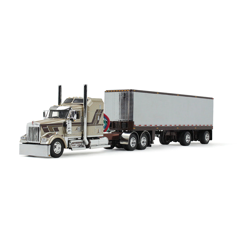 1/64 Kenworth W900L with 40ft Vintage Trailer, Red's Favorites #1: Jason Sanders, DCP by First Gear