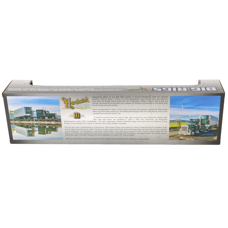 1/64 Peterbilt 359 with 53ft Utility Reefer Trailer, Big Rigs II #2: Hardwick Motor Freight, DCP by First Gear