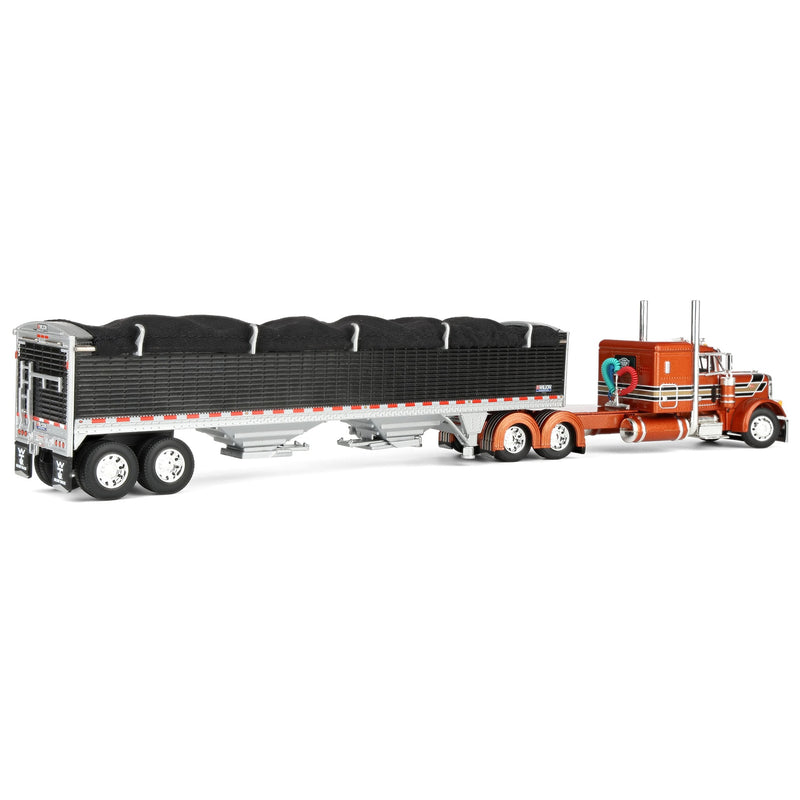 1/64 Peterbilt 379 Semi Truck with Wilson  Grain Trailer, 2025 National Farm Toy Museum, DCP by First Gear