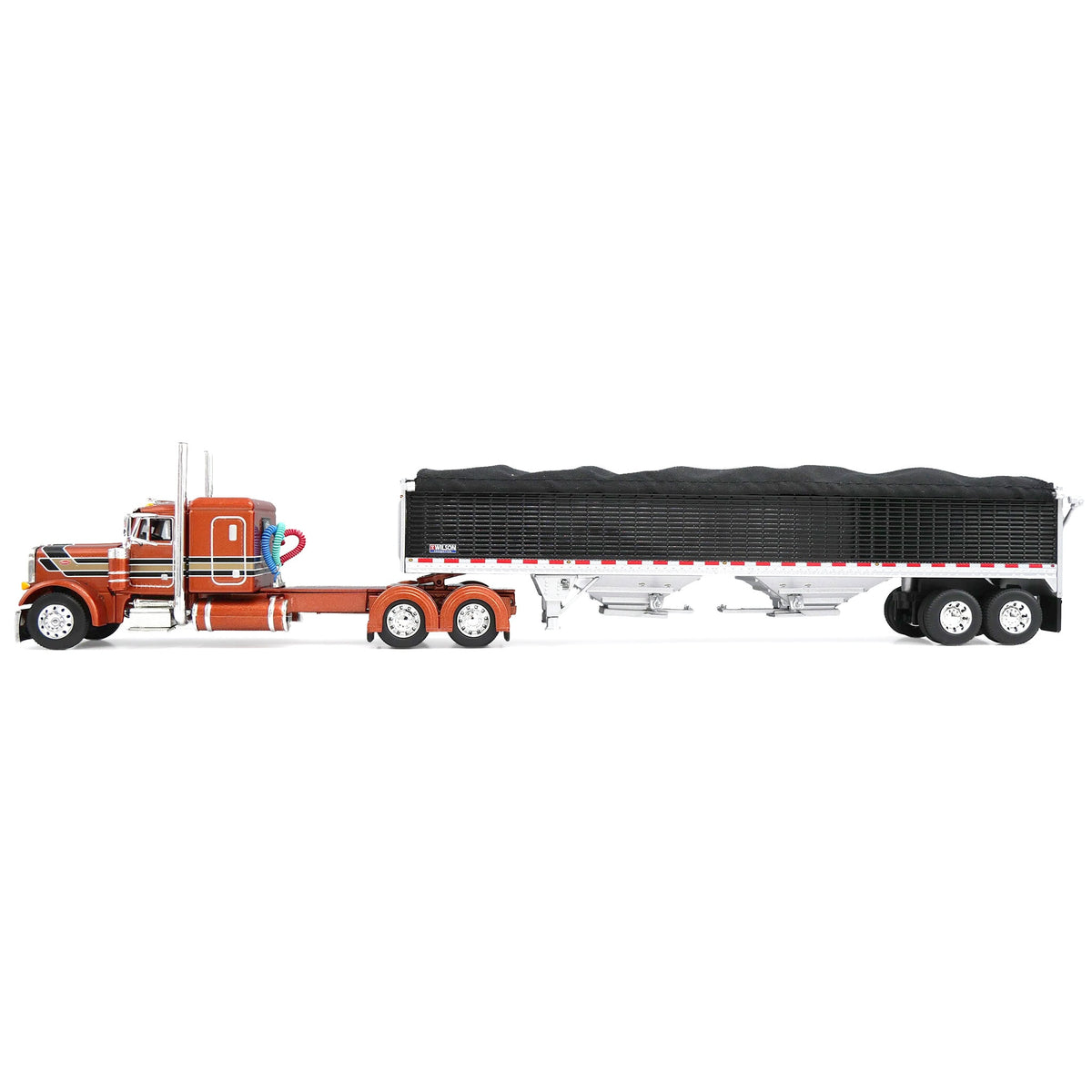 1/64 Peterbilt 379 Semi Truck with Wilson Grain Trailer