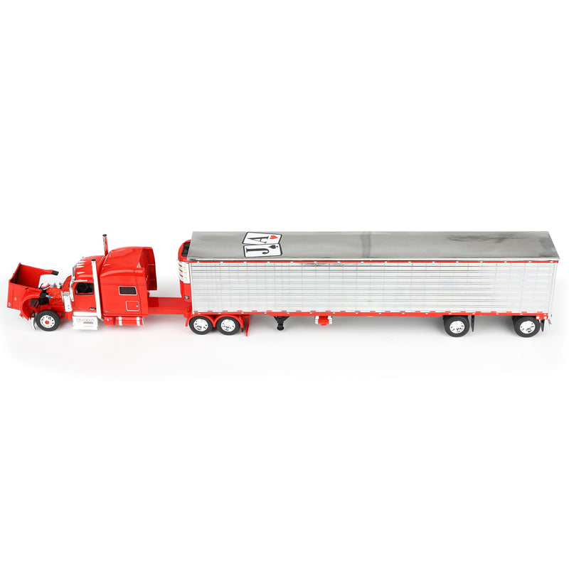 1/64 Peterbilt 589 Semi Truck with Utility Reefer Trailer, Big Rigs Series II #6: Blackjack Express LLC, DCP by First Gear
