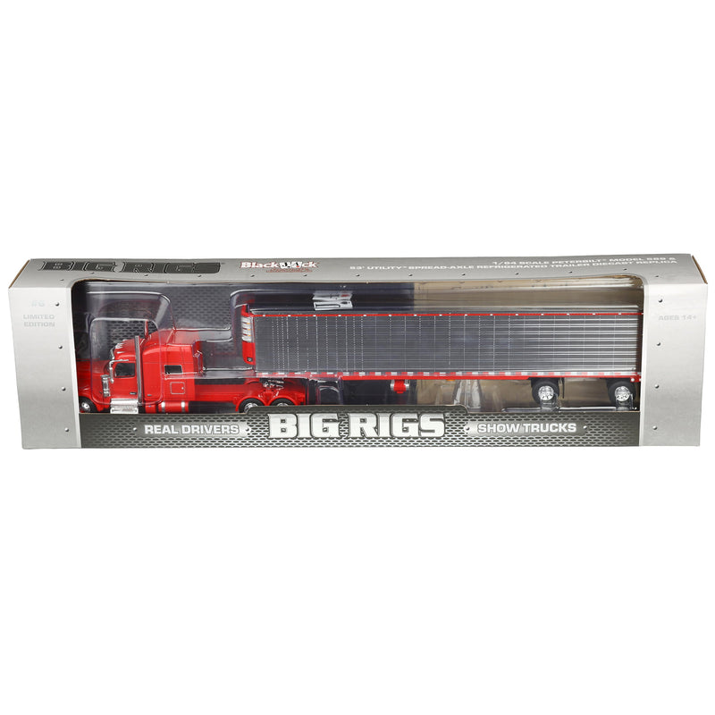 1/64 Peterbilt 589 Semi Truck with Utility Reefer Trailer, Big Rigs Series II #6: Blackjack Express LLC, DCP by First Gear