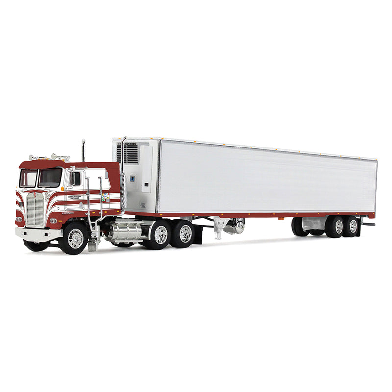 1/64 Jim Skrinar's Kenworth K100 COE Semi Truck with 53ft Utility Reefer Trailer, Red's Favorites, DCP by First Gear