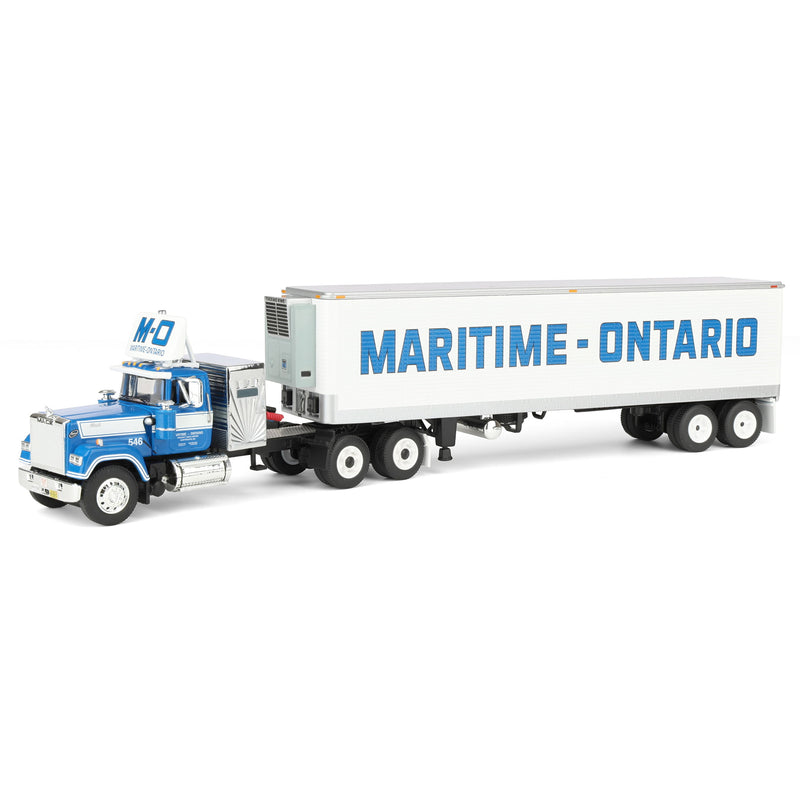 1/64 Mack Super-Line Semi Truck with 40ft Vintage Reefer Trailer, Legacy Series #4: Maritime-Ontario, DCP by First Gear