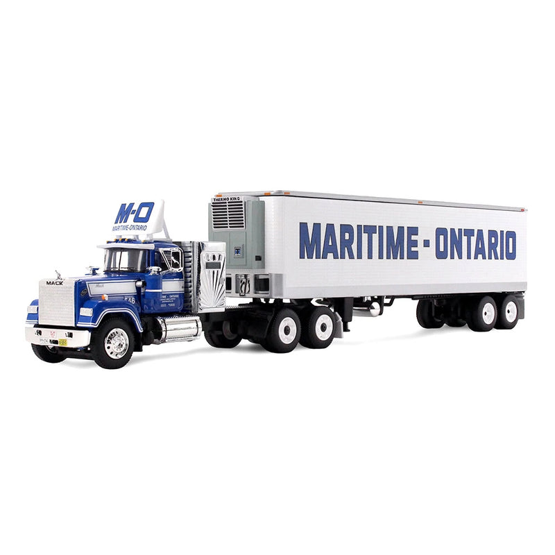 1/64 Mack Super-Line Semi Truck with 40ft Vintage Reefer Trailer, Legacy Series #4: Maritime-Ontario, DCP by First Gear