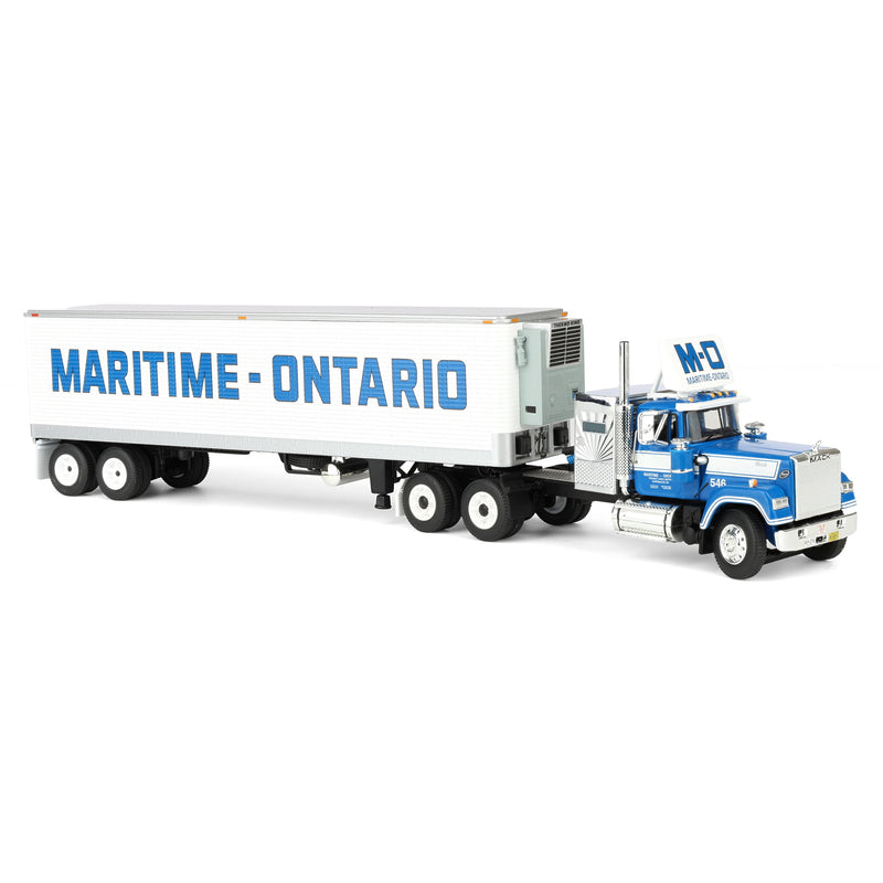 1/64 Mack Super-Line Semi Truck with 40ft Vintage Reefer Trailer, Legacy Series #4: Maritime-Ontario, DCP by First Gear