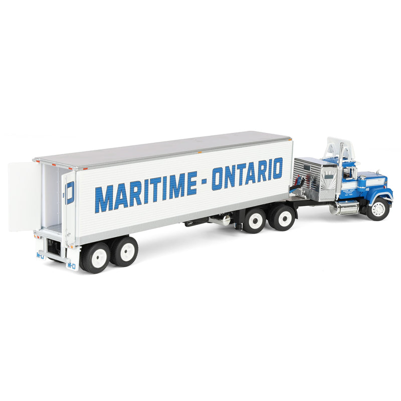 1/64 Mack Super-Line Semi Truck with 40ft Vintage Reefer Trailer, Legacy Series #4: Maritime-Ontario, DCP by First Gear