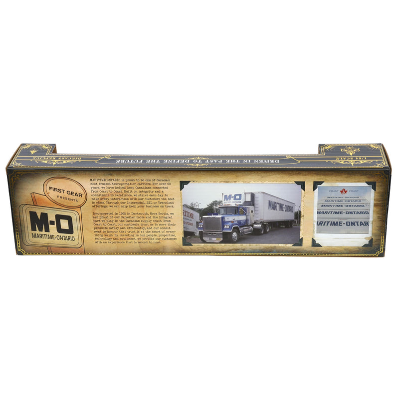 1/64 Mack Super-Line Semi Truck with 40ft Vintage Reefer Trailer, Legacy Series #4: Maritime-Ontario, DCP by First Gear