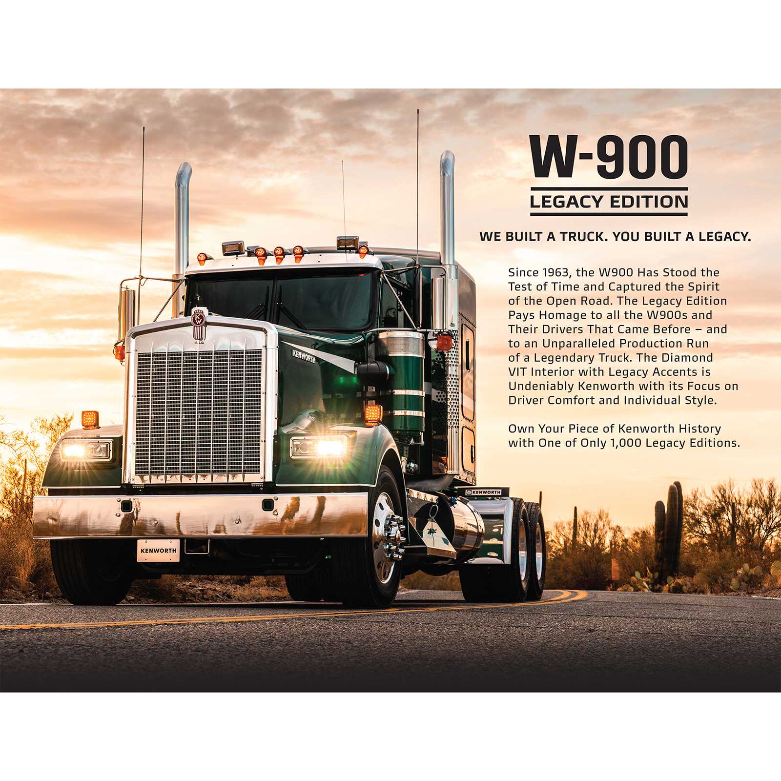 1/64 Kenworth W900L Legacy Edition Set with 11 Trucks, DCP by