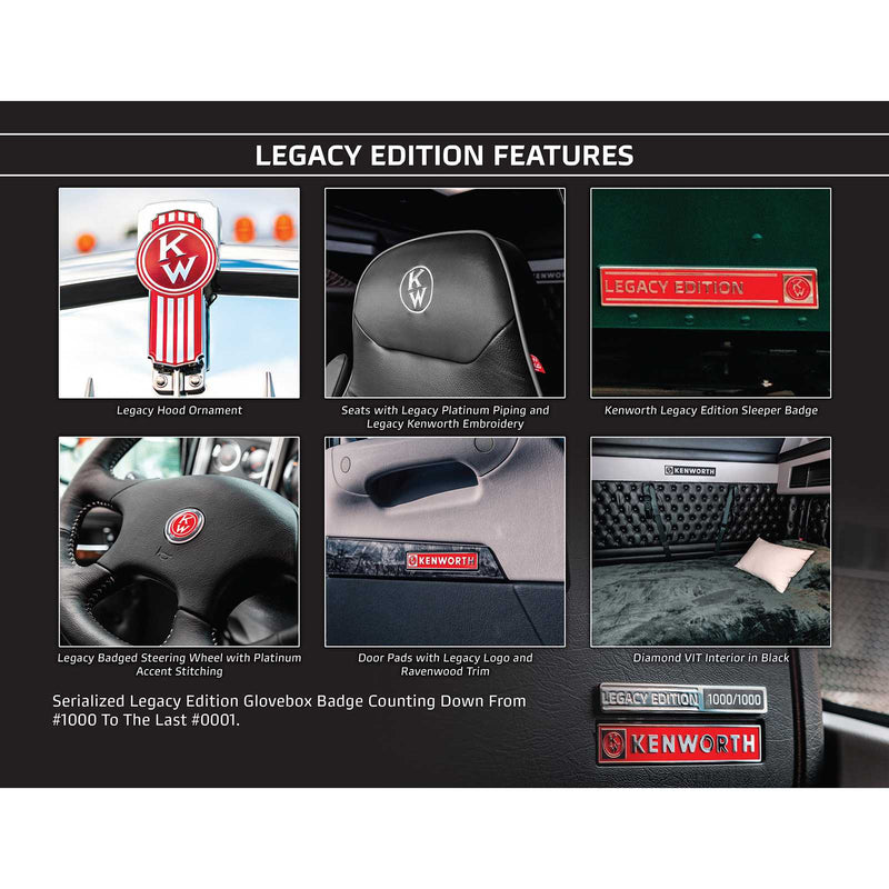 1/64 Kenworth W900L Legacy Edition Set with 11 Trucks, DCP by First Gear Limited Edition - Only 1,000 Made!