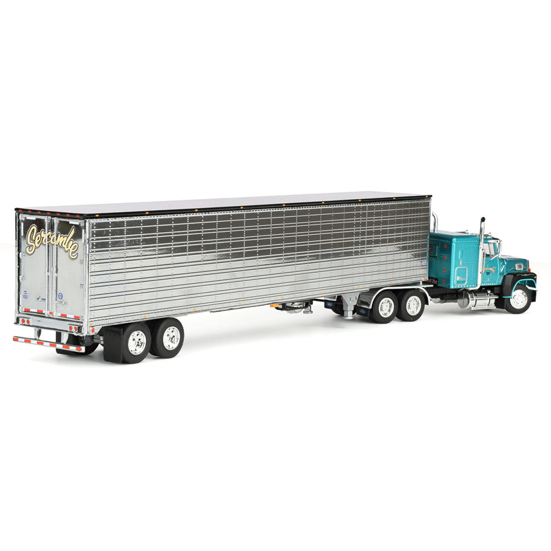 1/64 Tom Sercombe's Ford LTL 9000 Semi Truck with Reefer Trailer, Red's Favorites,  DCP by First Gear