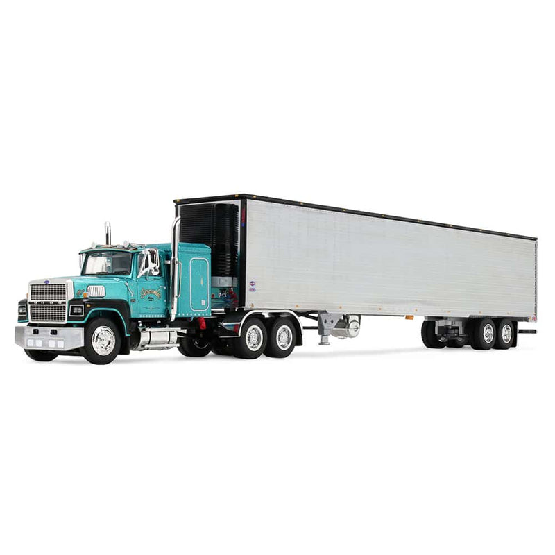 1/64 Tom Sercombe's Ford LTL 9000 Semi Truck w/ Reefer Trailer, Red's Favorites,  DCP by First Gear
