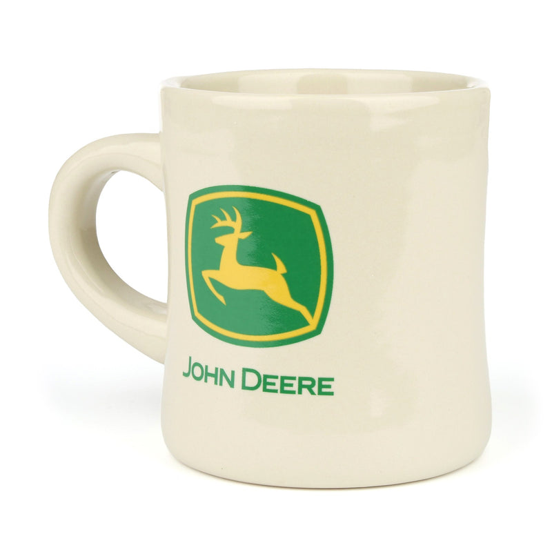 John Deere Logo 8oz Cream Diner Mug