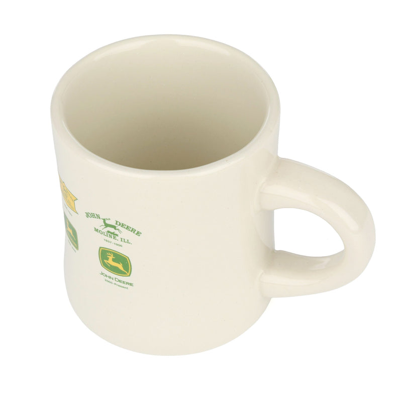 John Deere Historical Logo 8oz Cream Diner Mug