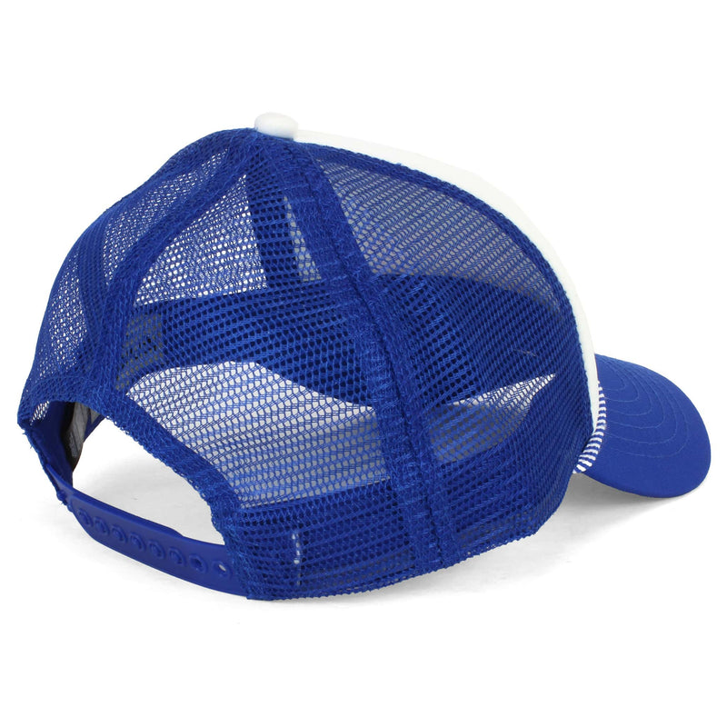 New Holland Braided Cord Farmers Founded America White & Blue Cap