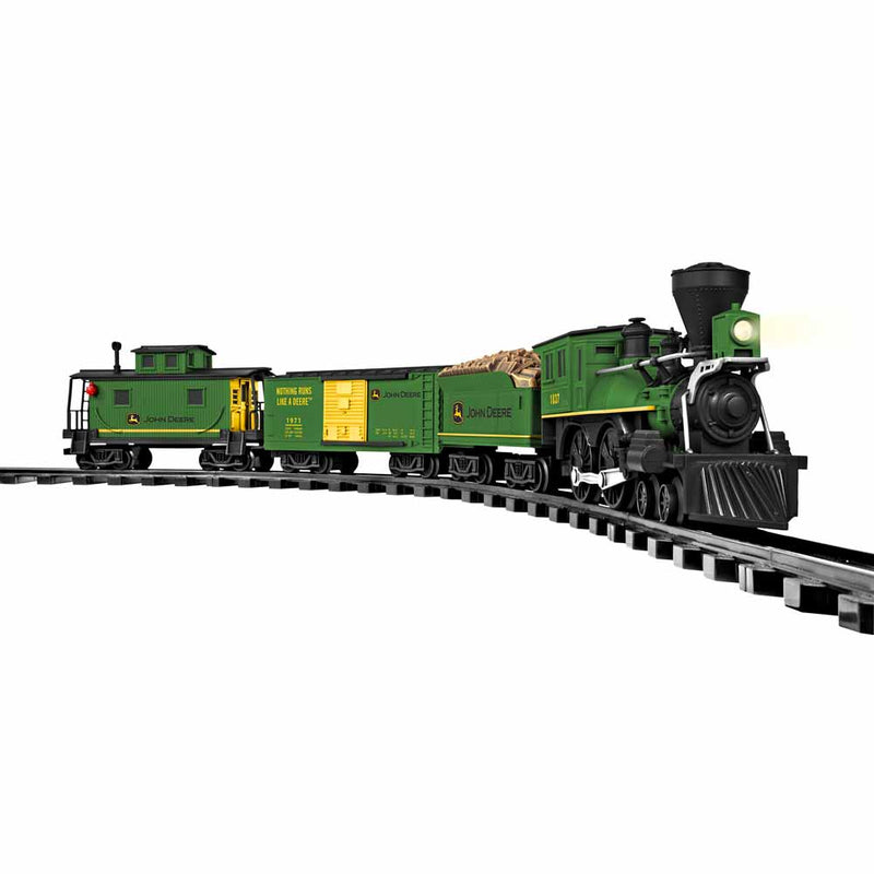 John Deere Ready-to-Play Steam Engine Train Set, Battery Powered by Lionel
