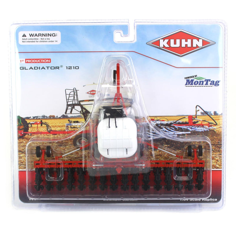 1/64 Kuhn Krause Gladiator 1210 Strip Tillage Tool with White Tank