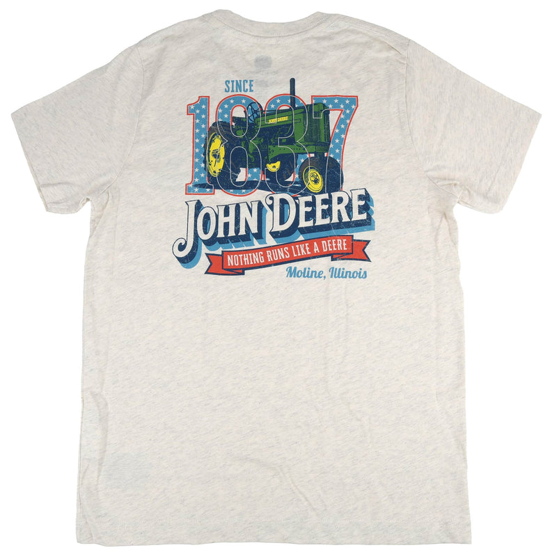 Youth John Deere Americana 1837 Off-White T-Shirt