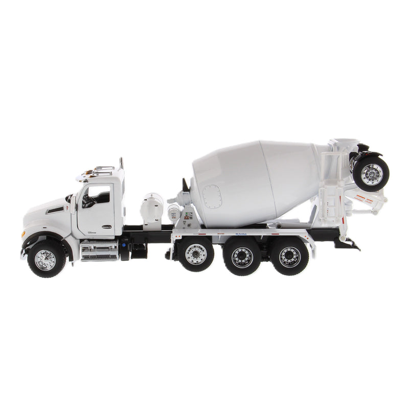 1/50 Kenworth T880S SBFA Tandem-Axle Cement Truck with McNeilus BridgeMaster Mixer, White, Diecast Masters Transport Series