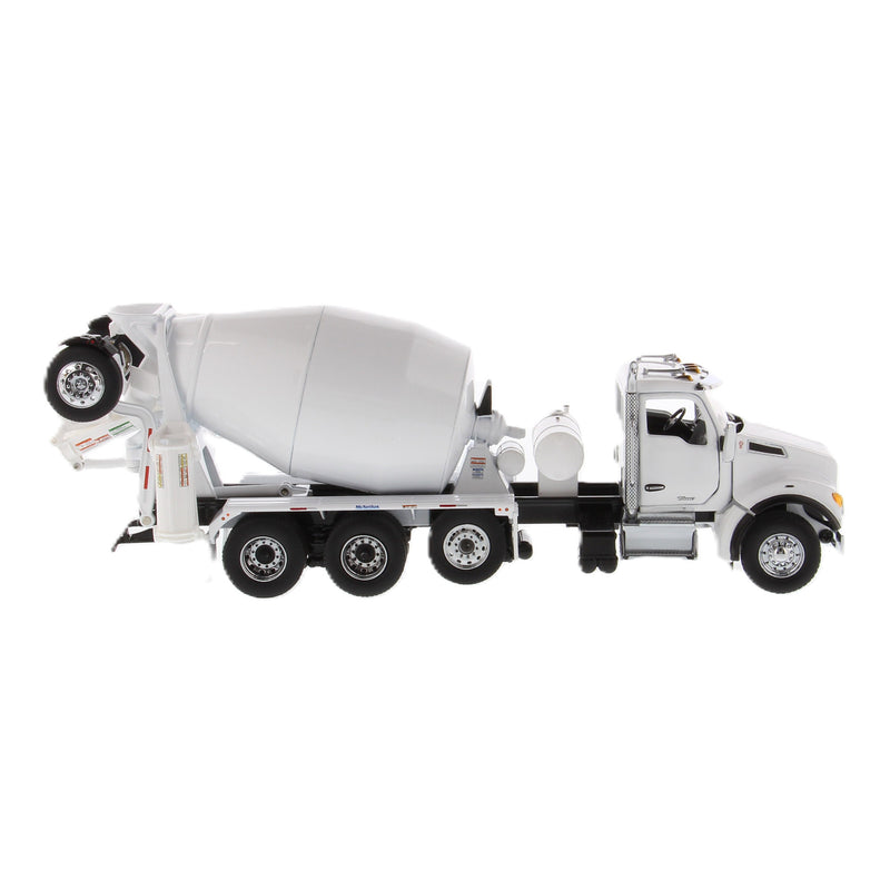 1/50 Kenworth T880S SBFA Tandem-Axle Cement Truck with McNeilus BridgeMaster Mixer, White, Diecast Masters Transport Series