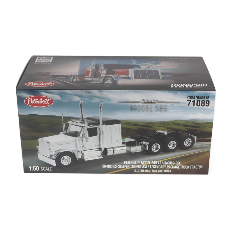 1/50 Peterbilt 589 Tridem-Axle Truck Tractor with Legendary Package by Diecast Masters