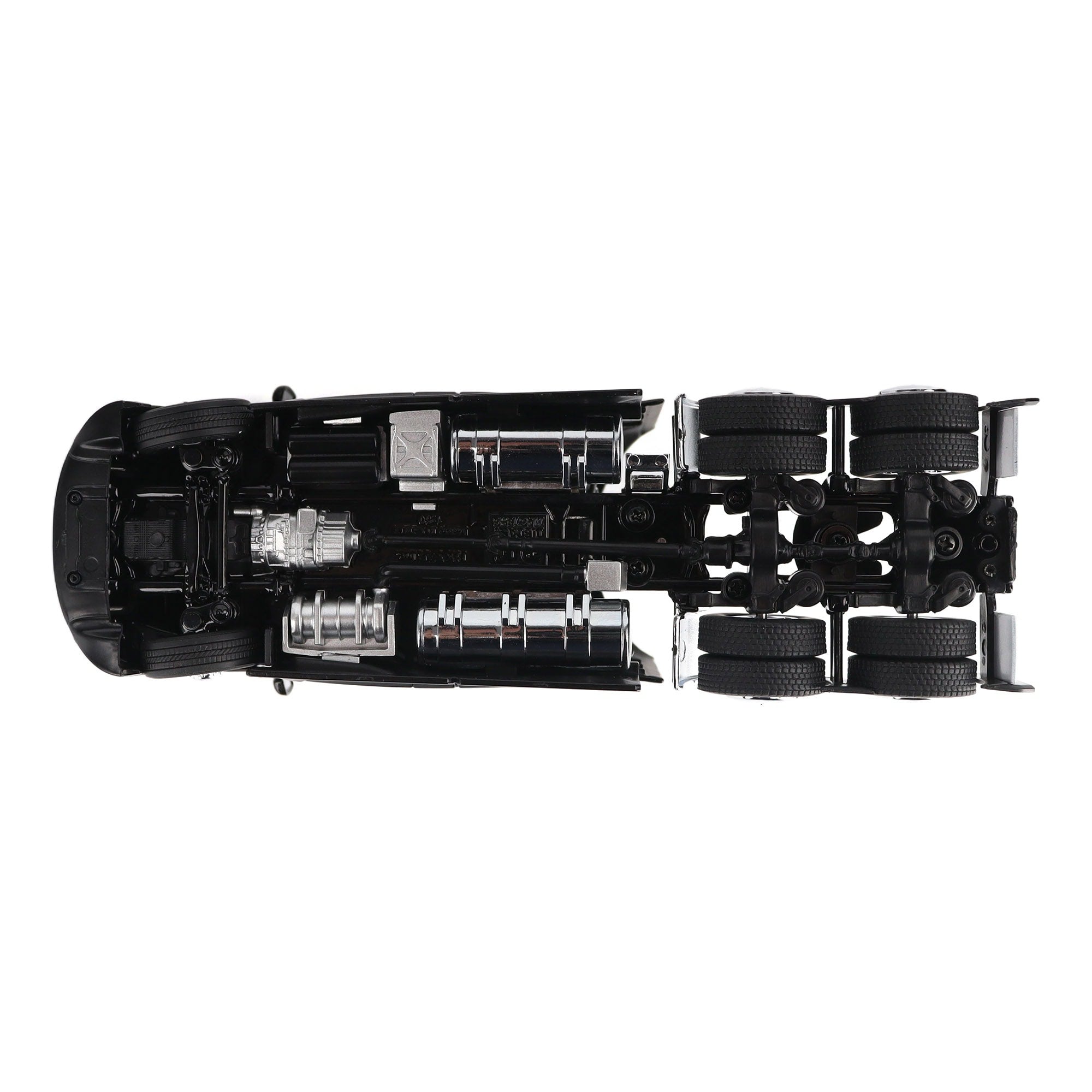 1/50 Black Kenworth T680 Tandem Tractor with 76in High Roof