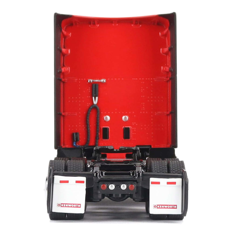 1/50 Red Kenworth T680 Tandem Tractor with 76in High Roof Sleeper Cab by Diecast Masters