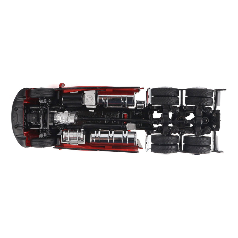 1/50 Red Kenworth T680 Tandem Tractor with 76in High Roof Sleeper Cab by Diecast Masters